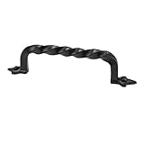 Iron Valley - 6" Twist Cabinet Handle Pull - (5) Pack - Solid Cast Iron [並行輸入品]