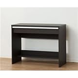 薄型デスク 【チェルシー】 幅90cm×奥行39.5cm×高さ70cm ブラウン 【組立】 dS-1256008