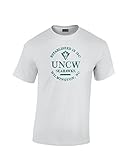 NCAA North Carolina Wilmington 100 %防縮加工半袖Tシャツ、ホワイト、XXLサイズ