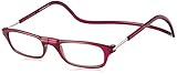 [クリックリーダー] ブルーライトカット・老眼鏡 CliC Nature SI ボルドー +2.50 (サイズS-M相当)