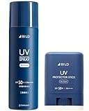 [BILD] 日焼け止め スプレー スティック セット メンズ 持ち運び 紫外線予防 サラサラ (UVスプレー60g+UVスティック)