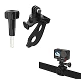 SHEAWA カメラ用マウントホルダー 自転車マウント 頑丈 360度回転 角度調整 for Insta360 GO Ultra/3S/3/X5/X4/X3/DJI Osmo Pocket 4/3/Action 6/5 Pro/4/Gopro Hero13/12/11/10などのアクションカメラ 安定撮影 アクセサリー (ブラック)