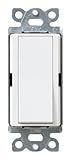 Lutron SC-1PS-SW Diva 15-Amp 120-to-277-Volt Single-Pole Switch Snow [並行輸入品]
