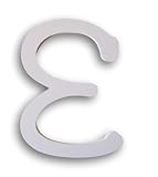 Dariceホワイト木製文字、E、9-inch