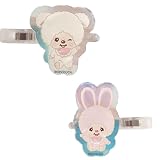アイプランニング モンチッチ オーロラアクリルヘアクリップ チムたん＆チャム H40×W40mm(アクリル) 7×55mm(ヘアクリップ) K4101E