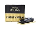 スピードマスタージャパン (Speedmaster Japan) TARMACWORKS 1/64 LB-WORKS Dodge Challenger SRT Hellcat Black Metallic with 2 containers 完成品 T64G-TL039-BK