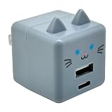 ラスタバナナ モバにゃー モバニャー USB充電器 AC Type-C Type-A Power Delivery対応 20W 高速充電 そら RACCA20W03SOR