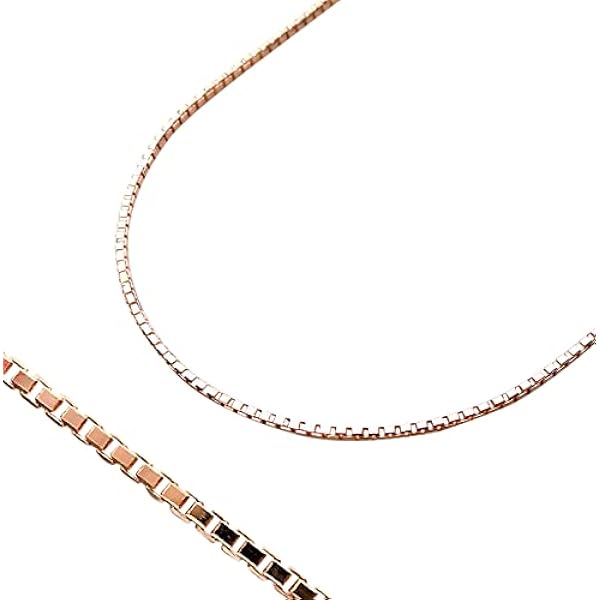 Amazon | [Queen] K18ピンクゴールド 1.5 カットボール チェーン