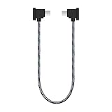 YAAAM RC-Nシリーズ（RC-N3／N2／N1） 送信機用 30cm USBケーブル Type-C for DJI Mavic3シリーズ／Air3/2シリーズ／Mini4/3/2シリーズ／Flip／Neo (USBケーブル単品, 【グレー】Type-C)