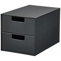 m*様 ヒスミニ　ノベルティ　ミニチェスト　ブラック Amazon｜IKEA イケア ミニチェスト（引き出し×2） チャコール 32x25 cm