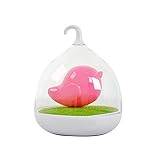 ETTG Portable Desk Lamp Touch Sensor Baby Lamp Night Light for Children Bedroom Easter Gift - Pink [