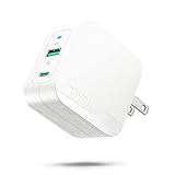 KOVOL 65W PD充電器 2ポート30分で50％充電可能 GaN III技術採用 PD3.0 QC3.0自動的に電流配分 折りたたみ式