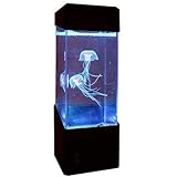 卓上 アクアリウム LED クラゲ イルミネーション搭載 クラゲ２匹内蔵 シリコン スタンドタイプのコンパクト アクアリウム 水族館