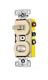Hubbell Wiring Systems RC109I tradeSELECT Single Pole Combination Toggle Switch with Pilot Light Cle
