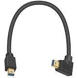 Poyiccot Mini DisplayPort 1.4 ケーブル、8K60hz Mini Displayport to Mini Displayport オス オス ケーブル、90度Ｌ型 Mini DP から Mini DP アダプタケーブルMacBookPro MacBookAirと互換性, (左向き)