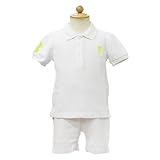 [ユーエスポロ] U.S. POLO ASSN. (BABY) ベビー服 セットアップ (半袖ポロシャツ・ハーフパンツ) USP28780WH XLサイズ