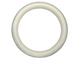 Floracraft FLOXT14W White Styrofoam Extruded Wreath, 14 by FloraCraft