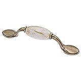 Viviseason(ビビシーズン) 取っ手 ハンドル ドア取っ手 引き出し取っ手 つまみ 大理石の花柄付き セラミック 戸棚ノブハンドル 6つのデザイン選択可能