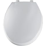 Bemis 760TJ 000 Just-Lift Round Closed Front Toilet Seat, White by Bemis