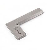 uxcell 曲尺　トライスクエアルーラー　メタル製シルバートン　L形　63mm x 40mm　カーペンター用　測定ツール