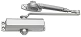 FALCON SC91 Hw/PA ALUM Light Duty Door Closer, Hold Open Arm with Parallel Arm Shoe, Aluminum Finish