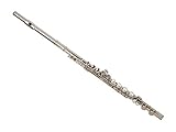 C Flute with Case Tuning Rod and Cloth Joint Grease and Gloves Nickel Silver (609316) [並行輸入品]
