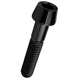 チタンボルト M8×40mm P1.25 キャップボルト ブラック 六角穴付きボルト テーパー