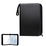 カードファイル トレカケース トレーディングカード 4ポケット 400枚収納 ブラック 黒 カード