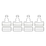[uxcell] オーバーオールバックル 4セットのレトロメタルサスペンダー交換バックル ズボン 綿ジャケット ジーンズ用 40mm（1-9/16"） の内幅 シルバートーン