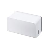サンワサプライ アウトレット ケーブル &amp; タップ 収納ボックス ホワイト CB-BOXP7W 箱にキズ、汚れのあるアウトレット 品です。