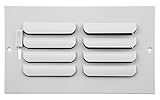 Accord ABSWWH1C84 Sidewall/Ceiling Register with 1-Way Curved Design, 8-Inch x 4-Inch(Duct Opening M