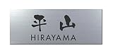 丸三タカギ 彫り込み済表札 アクリル APG2-S-3-3-平山 【完成品】