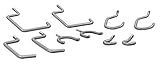 Crawford OR10 Vinyl Coated Storage Hook Assortment, 10-Piece [並行輸入品]