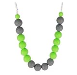 Teething Necklace - Soft and Chewy - Nursing Necklace for Mom to Wear - Helps Baby Focus to Feed Lon