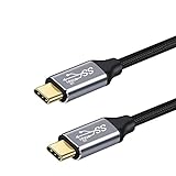 ＹＥＥＫＥＥＮ ストレート型 Type C to Type C ケーブル 100W 5A PD対応 急速充電 USB 3.1 Gen2 10Gbps データ転送 4K/60Hz 映像出力 タイプC 充電ケーブル (1m)