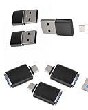 USB C 変換アダプタ（6パック）タイプC コンセント急速充電器 OTG ケーブル Type CからタイプA コネクタ USB A to Cカメラキーボードマウスつなぐスマホアダプタ Thunderbolt 4 プラグ Macbook Air ハブたいぷCつなぐカーチャージャー対応Apple iPhone15 Pro Max Plus Ipad 対応Samsung 対応Sony Xperia