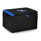 Kidz世界布張りストレージベンチおもちゃボックス大学のケンタッキー州