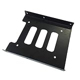 ＣＨＩＴＯＥ PC用 2.5 3.5インチ 変換 マウンタ 金属製 HDD/SSD 交換ブラケット 変換マウント サイズ 変換ブラケット ネジ付き ブラック (1個)
