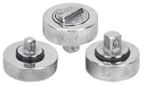 3 Pc Set Thumb Wheel Ratchet Wrench 1/2 1/4 3/8 Drive by TruePower [並行輸入品]