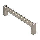 Wisdomストーン412196sn-p Longピンククリスタル付きサテンニッケルキャビネットプル、3 – 3 / 4 "