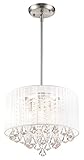 Z-Lite 891-16W-C 4-Light Pendant with Steel Frame, White by Z-Lite