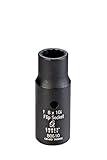 Sunex 80810 1/4-Inch Drive Semi-Deep Impact Flip Socket, 8 by 10mm by Sunex