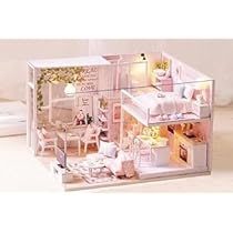 Amazon | ミニチュアハウス キット DIY木製ドールハウス