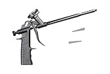 Miwacoma ウレタン フォーム 発泡 カートリッジ ガン 汎用 シルバー オレンジ (シルバー)