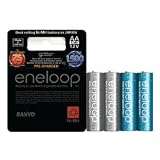 SANYO eneloop glitter 充電式ニッケル水素電池(単3形2色4本限定ラメ入りカラーパック) HR-3UTGA-S4G 並行輸入品日本製