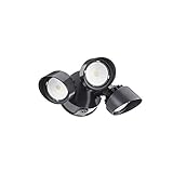 Lithonia Lighting OLF 3RH 40K 120 BZ M4 3-Head Outdoor LED Round Flood Light, Black/Bronze by Lithon