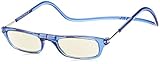[クリックリーダー] ブルーライトカット・老眼鏡 CliC Nature SI ブルー +2.50 (サイズS-M相当)