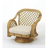 ラタン ソファ ソファー 1人掛け 籐椅子 籐の椅子 籐回転座椅子 SH32 ブラウン ラタン家具 IMY150　今枝商店