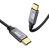 USB-C & USB-C ケーブル 1M Type-c ケーブル USB3.2 Gen2(10Gbps) PD対応 100W/5A急速充電 4K/60Hz映像出力 超高耐久ナイロン タイプc機種対応