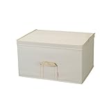 収納ボックス フタ付き おしゃれ 収納box 布 引き出し ルミナス ストレージボックス ラック内収納ボックス5443深型 幅54×奥行43×高さ30cm アイボリー LSB5443HIV